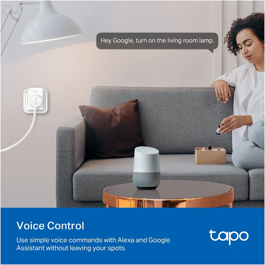 TP-LINK | Mini Smart Wi-Fi Socket | Tapo P110 | Baltas