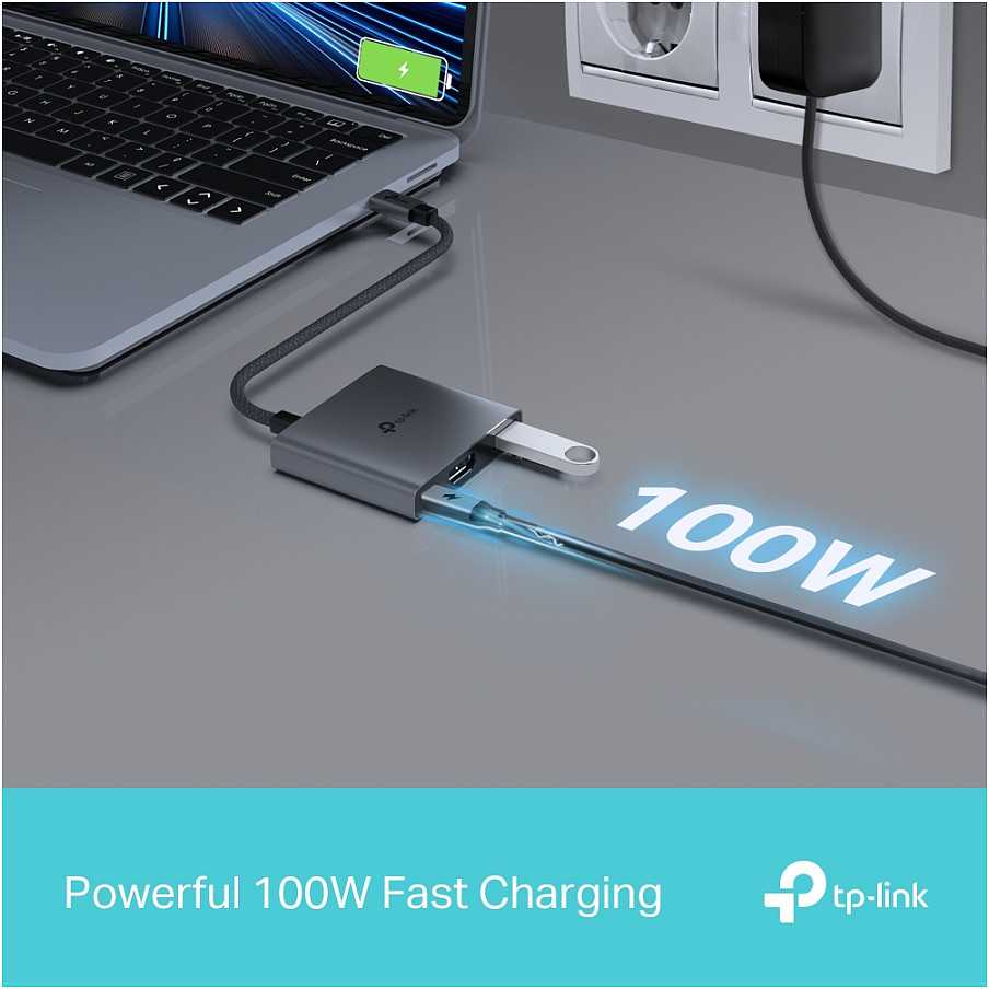 USB ŠAKOTUVAS TP-Link TP-Link ŠAKOTUVAS UH6120C USB-C 3 prievadų šakotuvas