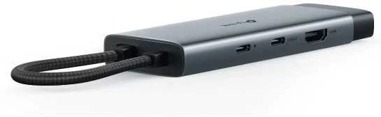 TP-Link UH6120C USB-C šakotuvas su pintos tekstūros laidu