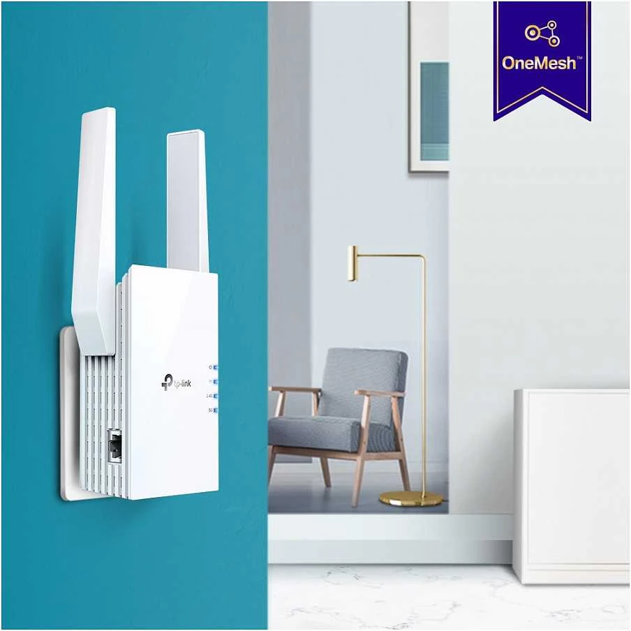 TP-LINK | Range Extender | RE605X | 802.11ax | Tinklelio atramos Nr. | 574+1201 Mbit/s | 10/100/1000 Mbit/s | Ethernet LAN (RJ-45) jungtys 1 | Nėra mobiliojo plačiajuosčio ryšio | MU-MiMO Nr. | Antenos tipas 2x išorinė