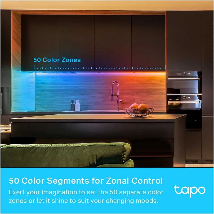 TP-Link išmanioji LED juostelė Tapo L930-10, „Wi-Fi“, 10 m, daugiaspalvė, ES