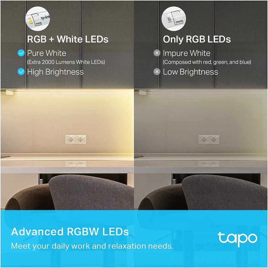 TP-Link išmanioji LED juostelė Tapo L930-10, „Wi-Fi“, 10 m, daugiaspalvė, ES