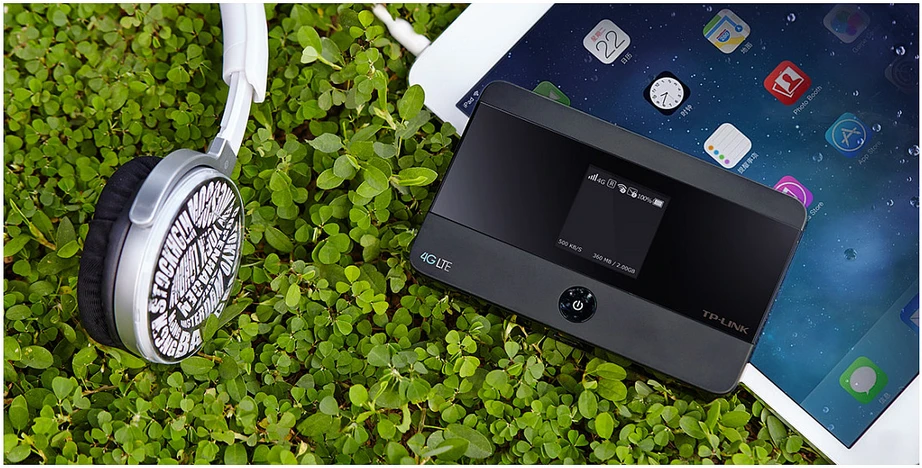 Modemas TP-LINK mobilusis 4G LTE WLAN Maršrutizatorius su integr.4G modemu, SIM kortelės lizdas, 1,4 colio TFT Ekranas, 2550 mAH Akku, Micro SD kortelės lizdas