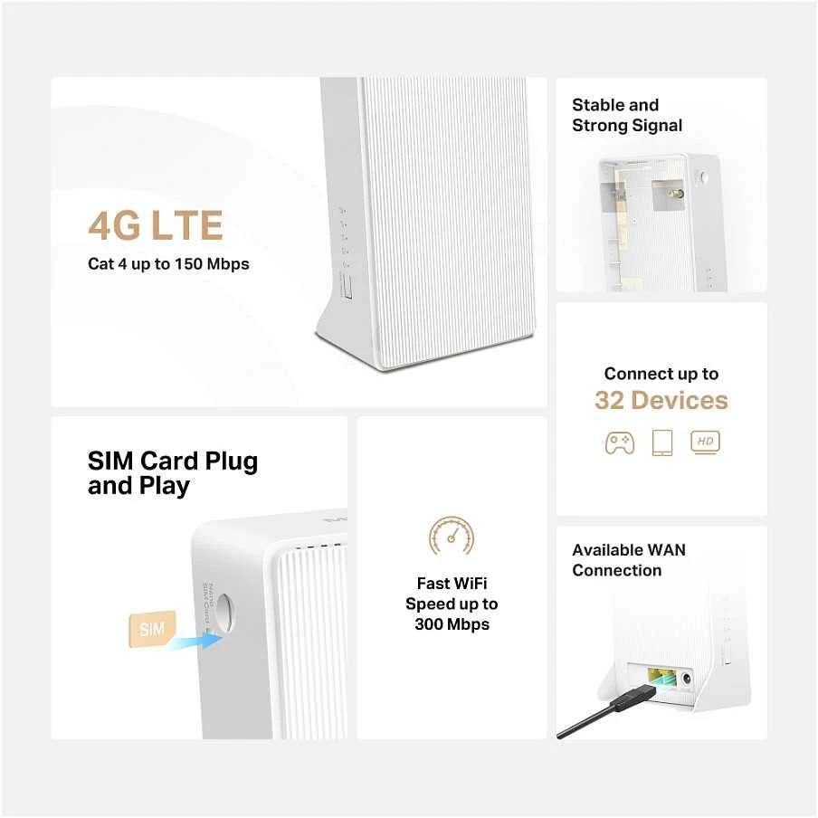 TP-Link Maršrutizatorius Mercusys MB110-4G