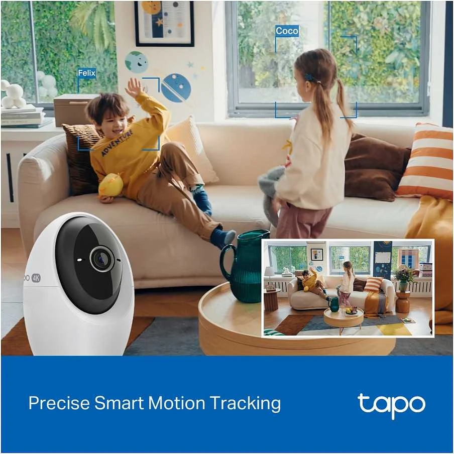 TP-LINK | Pakreipiama/sukama dirbtinio intelekto namų apsaugos „Wi-Fi“ kamera | Tapo C260 | Kupolinė | 8 MP | 4.3 mm / F1.6 | H.264 | „Micro SD“, maks. 512 GB