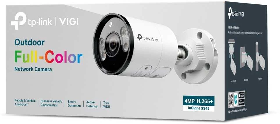 Tinklo Kamera - TP-LINK InSight S345 4MP 2688x1520 Su Dviejų Pusių Garsu Judesio Aptikimas