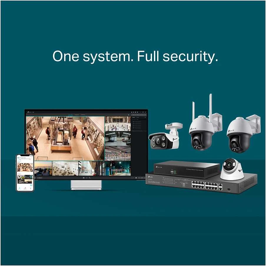 TP-LINK | VIGI 4MP lauko visų spalvų Pan Tilt tinklo kamera | VIGI C540 | Kupolas | 4 MP | 4 mm | IP66 | H.265+/H.265/H.264+/H.264 | MicroSD