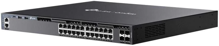 Šakotuvas TP-LINK SG6428X Omada 24-Port Gigabit sukraunamas L3 valdomas jungiklis su 4 10G lizdais | TP-LINK