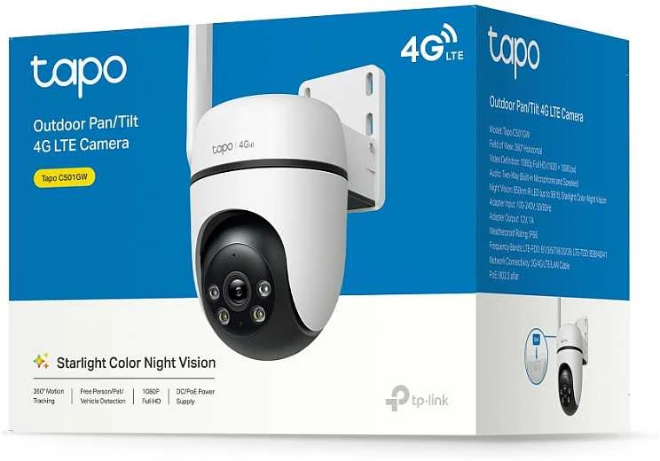 Tilt TP-Link TAPO C501GW lauko 4G LTE kamera su horizontaliu/pakreipiamu vaizdu