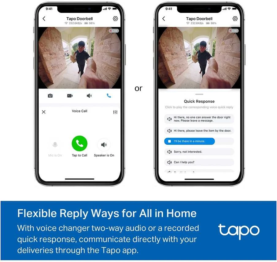 TP-Link Tapo D235 Juoda, Balta