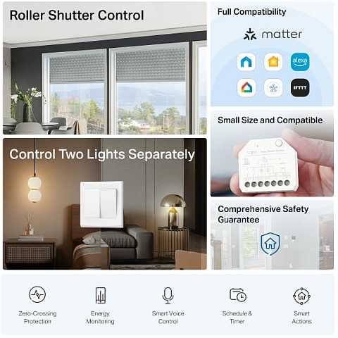 TP-Link Tapo S112 V1 - Switch Module - Smart - belaidis - 802.11b/g/n, Bluetooth
