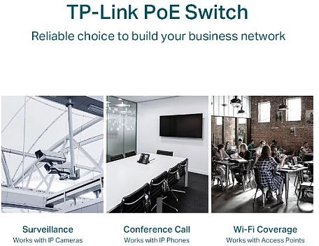 Šakotuvas TP-LINK | Komutatorius | TL-SG1218MPE | Valdomas žiniatinklyje | Montuojamas į lentyną | Gigabito Ethernet (varinis) jungčių kiekis: 16 | SFP jungčių kiekis: 2 | PoE+ jungčių kiekis: 16 | 36 mėn.