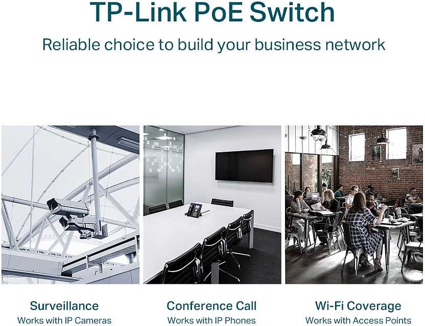 TP-Link 8 prievadų "Gigabit Easy Smart" komutatorius su 4 prievadų PoE (TL-SG108PE)