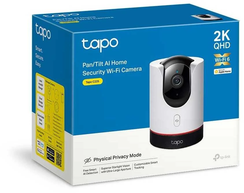 Išmanioji Kamera - TP-Link Tapo C225 2560 x 1440 Pikselių