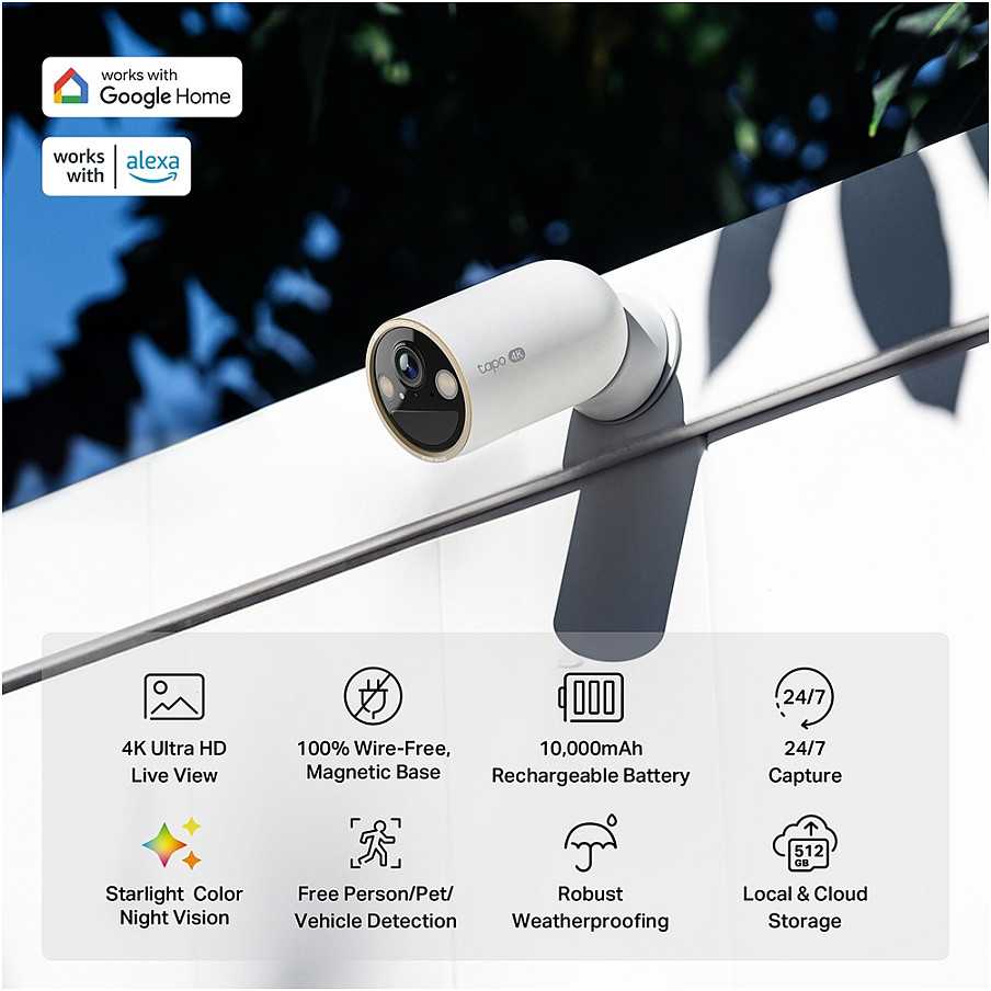 TP-Link WIRE-FREE OUTDOOR CAMERA/4K UHD (3840X2160PX)