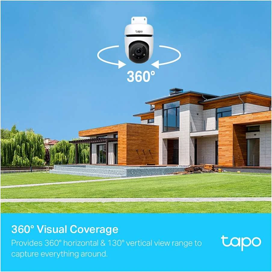 TP-LINK | Pakreipiama/sukama dirbtinio intelekto namų apsaugos „Wi-Fi“ kamera | Tapo C500 | Kupolinė | 2 MP | H.264 | „Micro SD“ kortelė, iki 512 GB