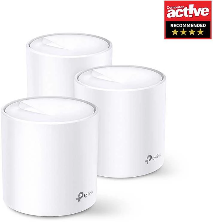 Maršrutizatorius TP-LINK AX3000 viso namo tinklelio „Wi-Fi“ sistema su „Wi-Fi 6“ 2402 Mbps esant 5 GHz dažniui + 574 Mbps esant 2,4 GHz dažniui