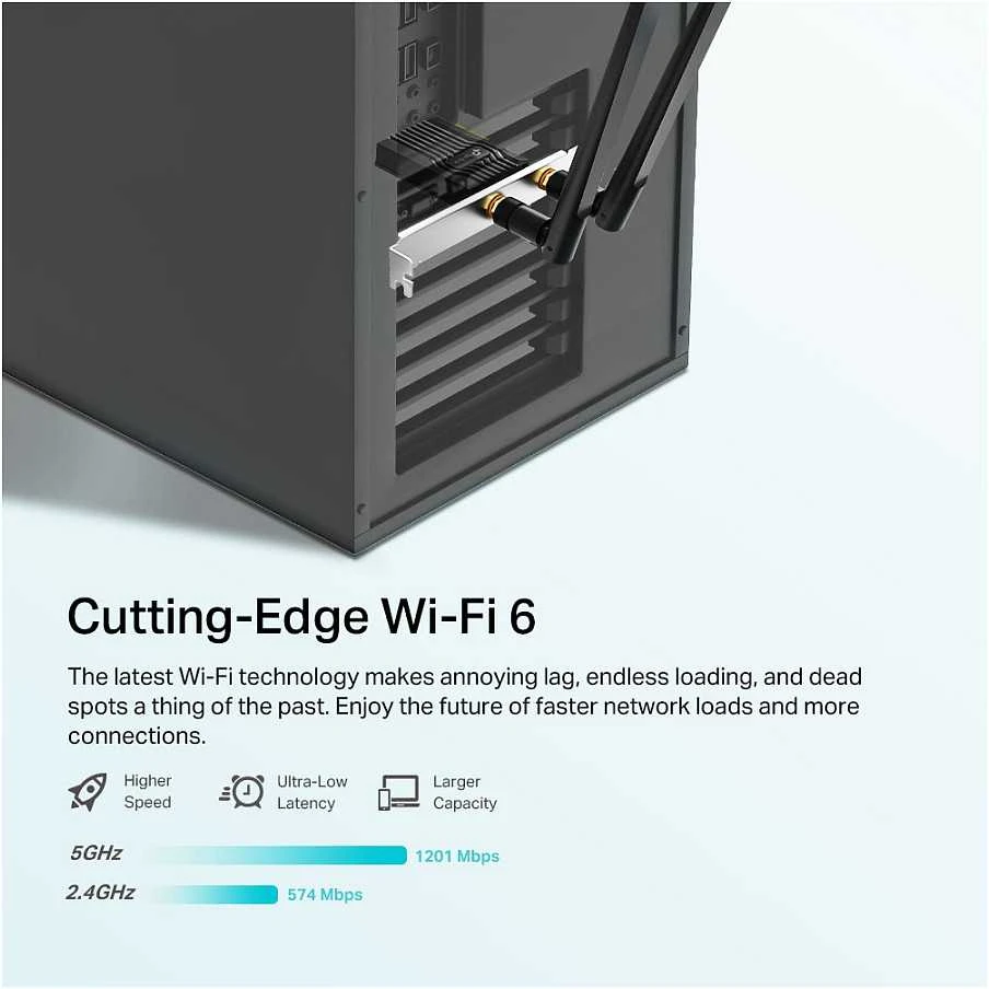 TP-LINK | Archer TX20E AX1800 Wi-Fi 6 Bluetooth 5.2 PCIe adapteris
