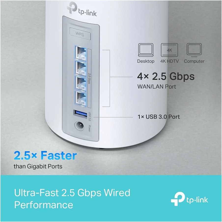 Maršrutizatorius TP-LINK Deco BE65 / gen.1 (2 vnt. pakuotėje)
