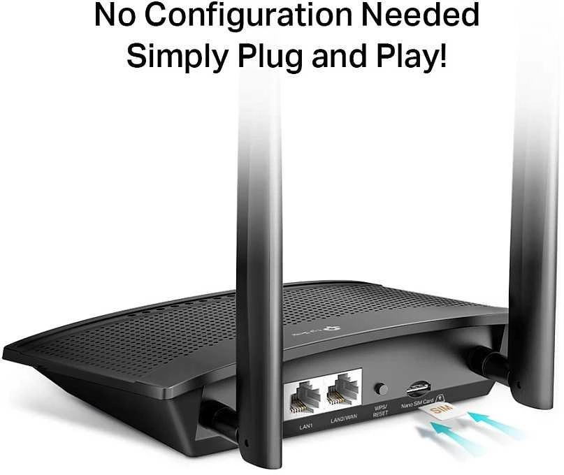 Maršrutizatorius TP-LINK | 4G LTE priedai | TL-MR100 | 802.11n | 300 Mbit/s | 10/100 Mbit/s | Ethernet LAN (RJ-45) jungle 2 | Tinklelio atramos Nr. | MU-MiMO Nr. | 4G | Antenos tipas 2xNuimamos išorinės antenos