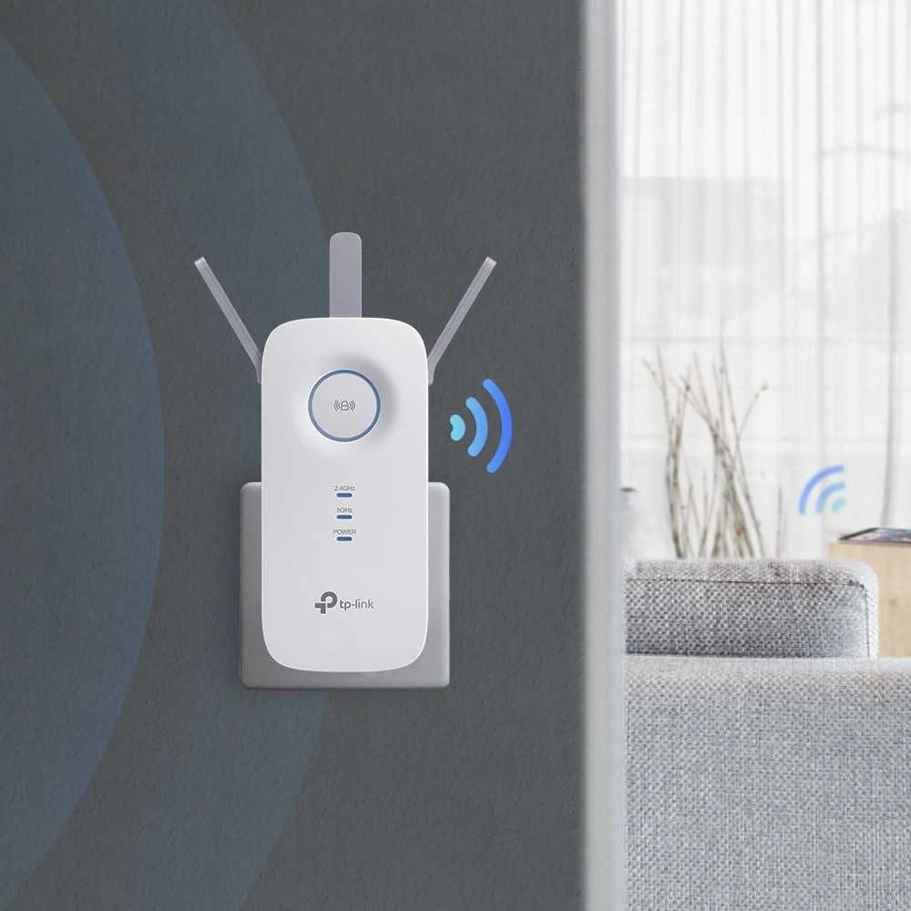 TP-Link RE450 Tinklo siųstuvas ir imtuvas Balta 10, 100, 1000 Mbit/ai