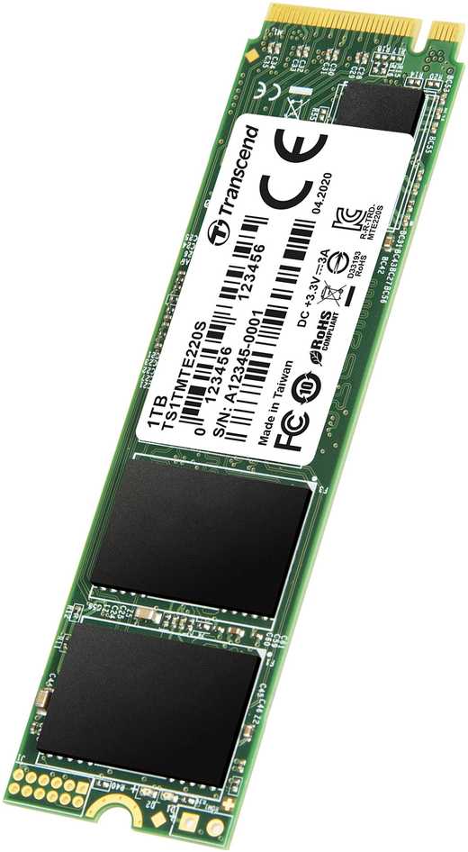 TRANSCEND 1TB M.2 2280 PCIe Gen3x4 M-Key 3D TLC su Dram