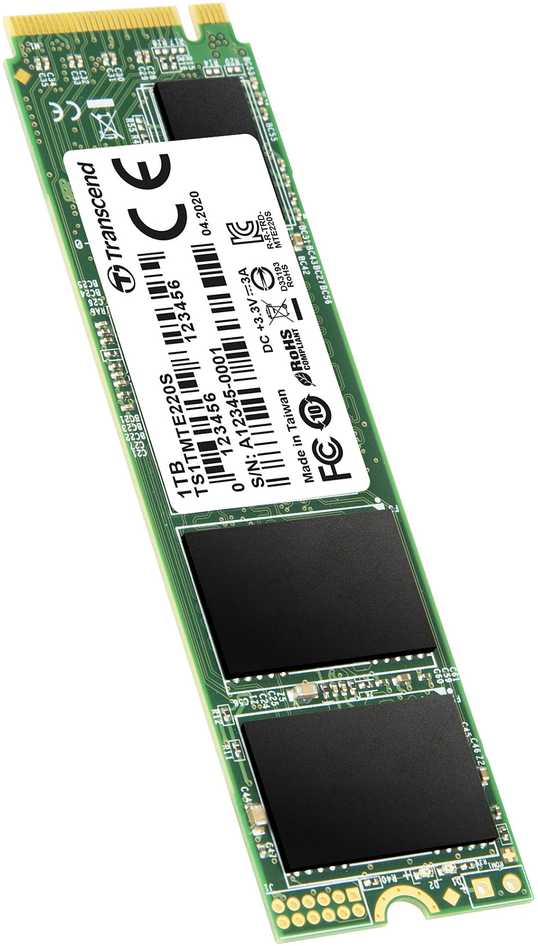 TRANSCEND 1TB M.2 2280 PCIe Gen3x4 M-Key 3D TLC su Dram
