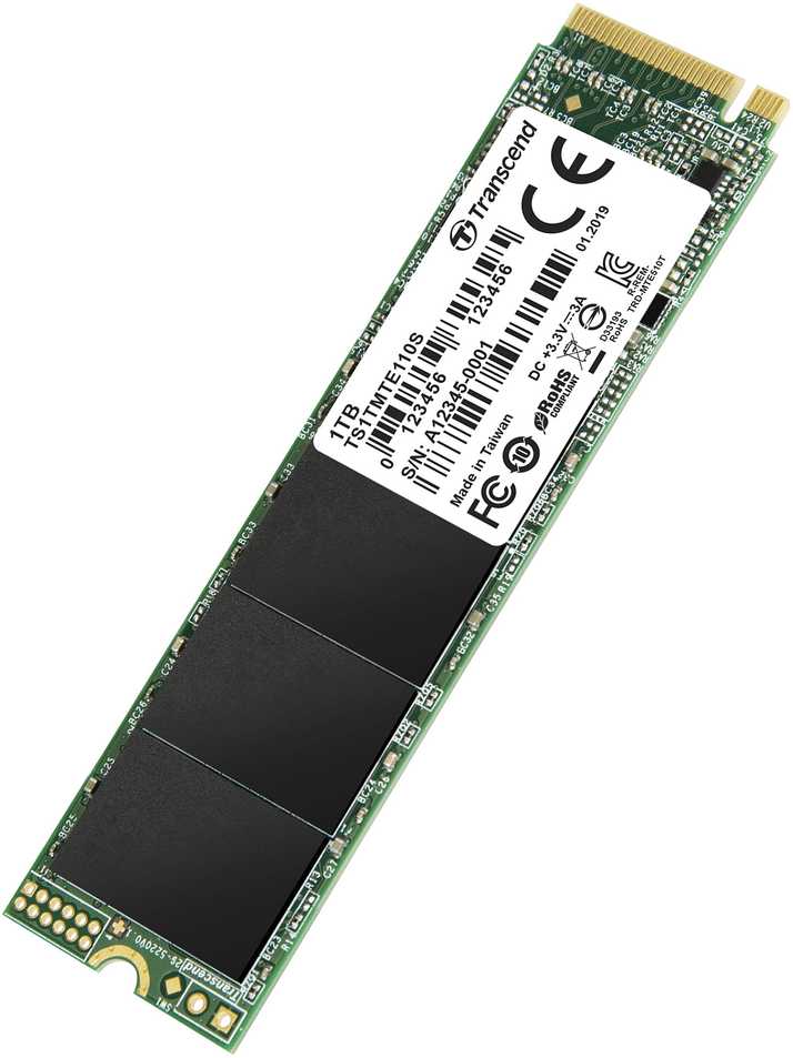 Transcend SSD 110S 1TB 3D NAND Flash PCIe Gen3 x4 M.2 2280, R/W 1700/1500 MB/s