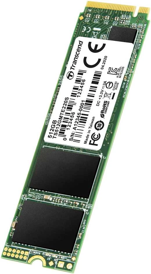 TRANSCEND 512GB M.2 2280 PCIe Gen3x4 M-Key 3D TLC su Dram