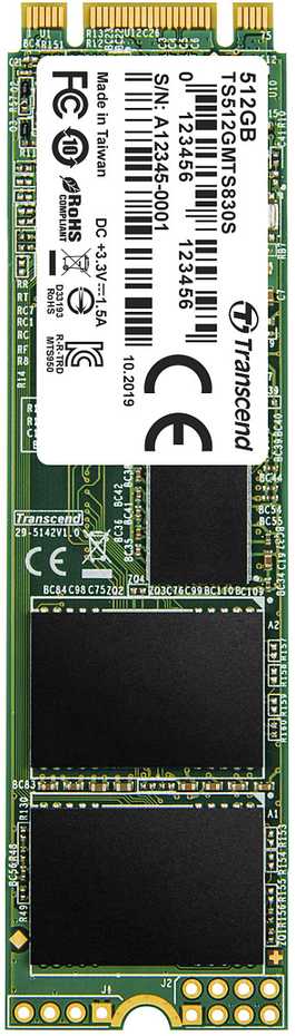 Transcend SSD 830S M.2 2280 SATA III 6Gb/s, 512GB, R/W 560/520 MB/s