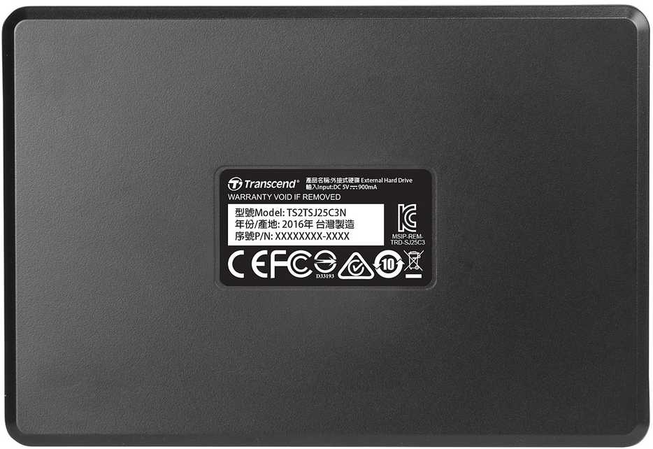 Kietasis diskas Transcend 6.3cm 2TB USB3.1 StoreJet 25C3N Pilkas (ALU)
