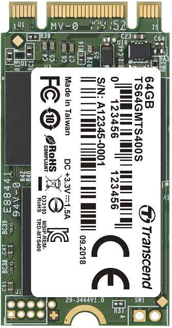 TRANSCEND 64GB M2 2242 SATA MLC