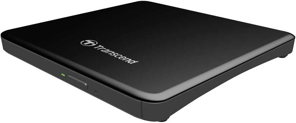 TRANSCEND 8X DVDS-K Ultra-slim Writer USB 2.0 extern Juodas CD-R/RW DVD+/-R DVD+/-RW DVD+/-R DL DVD-RAM