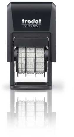 Trodat Stempel Trodat trodat Datumstempel Printy /L2 Lagertext+Kissen bl-raudona 4850