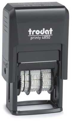 Trodat Stempel Trodat trodat Datumstempel Printy /L2 Lagertext+Kissen bl-raudona 4850
