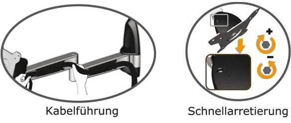 Tronje Laikiklis ścienny na monitorius 15'' - 24'' AR210 (24802)