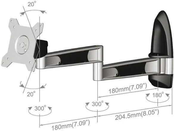 Tronje Laikiklis ścienny na monitorius 15'' - 24'' AR210 (24802)