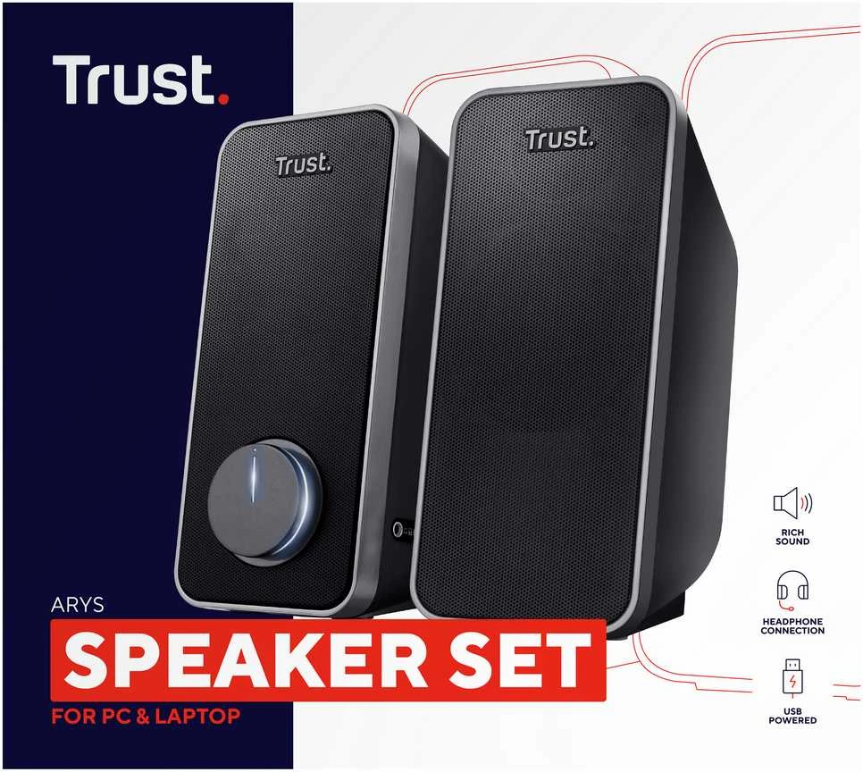 Kompiuterio kolonėlės Computer speaker Trust Arys 20179 (Juodas)