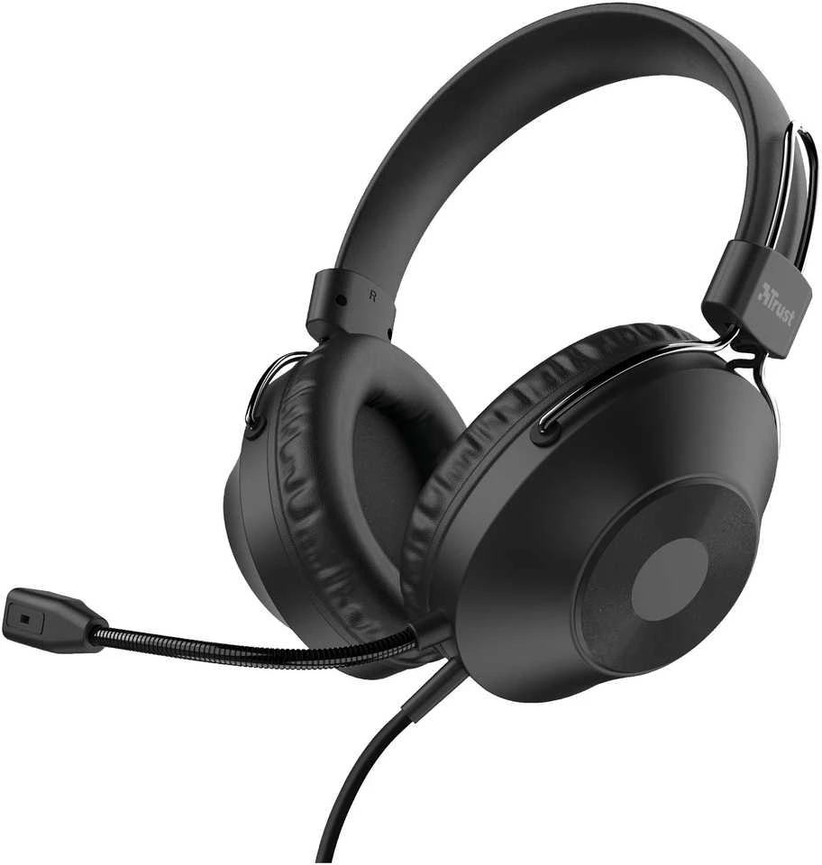 Trust Ausinės USB HS-250 Over-Ear juodas