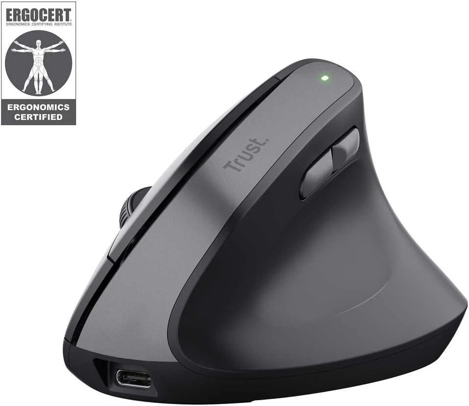 Kompiuterio pelė TRUST BAYO II ERGONOMIC, USB TYPE-C