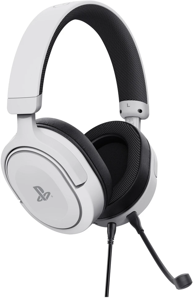 Baltos Trust Gaming GXT498W Forta ausinės su mikrofonu