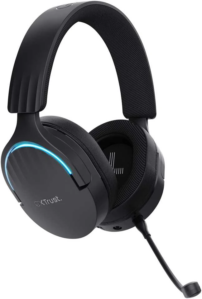 Belaidės žaidimų ausinės TRUST GXT 491 FAYZO, juodos
