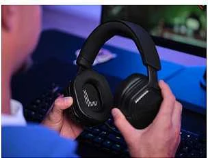 TRUST žaidimų ausinės GXT 493 Carus, Bluetooth, 2,4 GHz, juodos