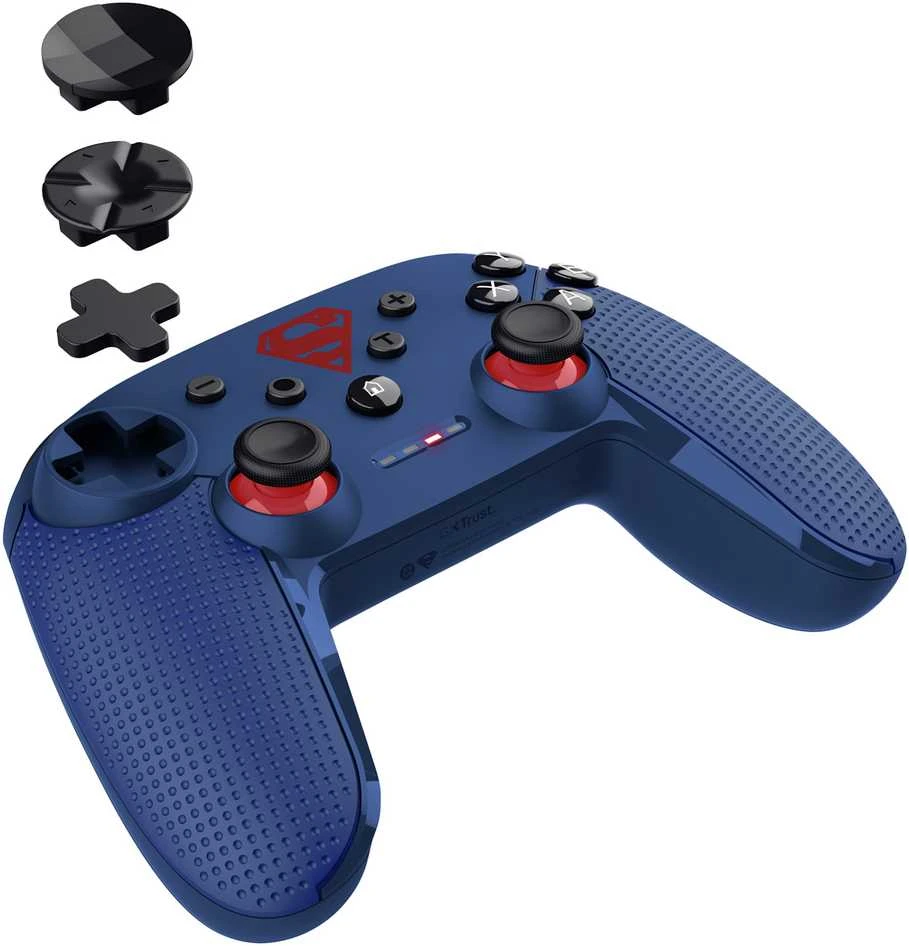 „Trust GXT 542SM Muta Mėlyna Bluetooth/RF/USB Gamepad“ skirtas „Android“, „Nintendo Switch“, „Nintendo Switch 2“, „Nintendo Switch Lite“, „Nintendo Switch OLED“, asmeniniams kompiuteriams, „iOS“