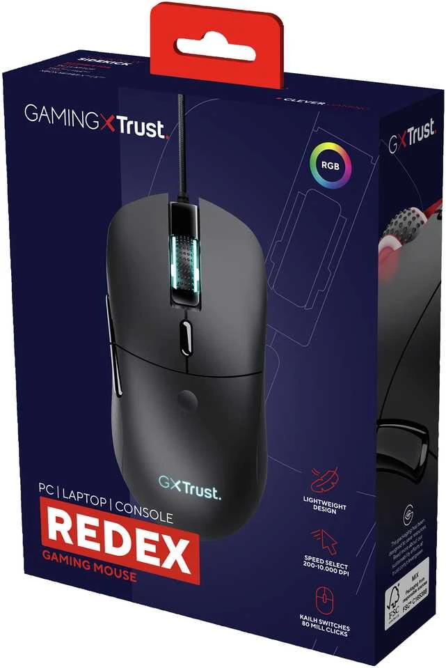 Pelė žaidimams GXT981 REDEX Trust