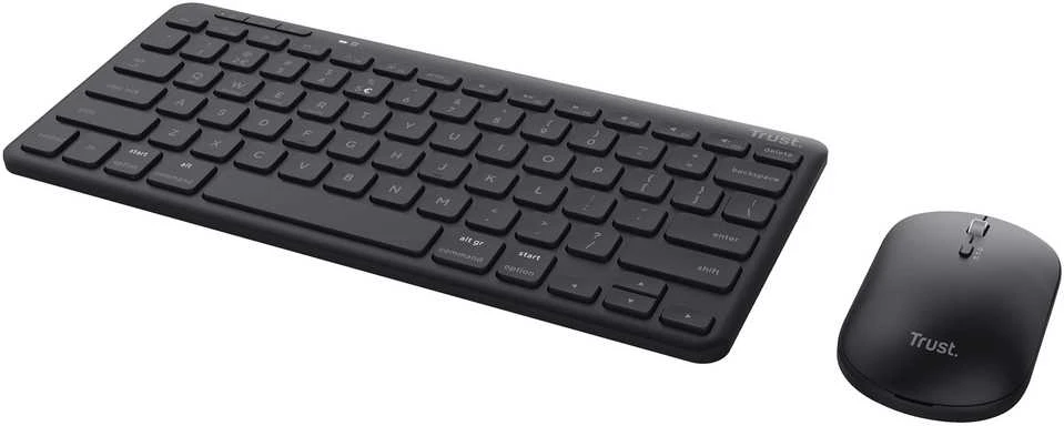 Klaviatūra ir pelė Kit Trust LYRA Wireless Multi-Device Bluetooth & USB Set