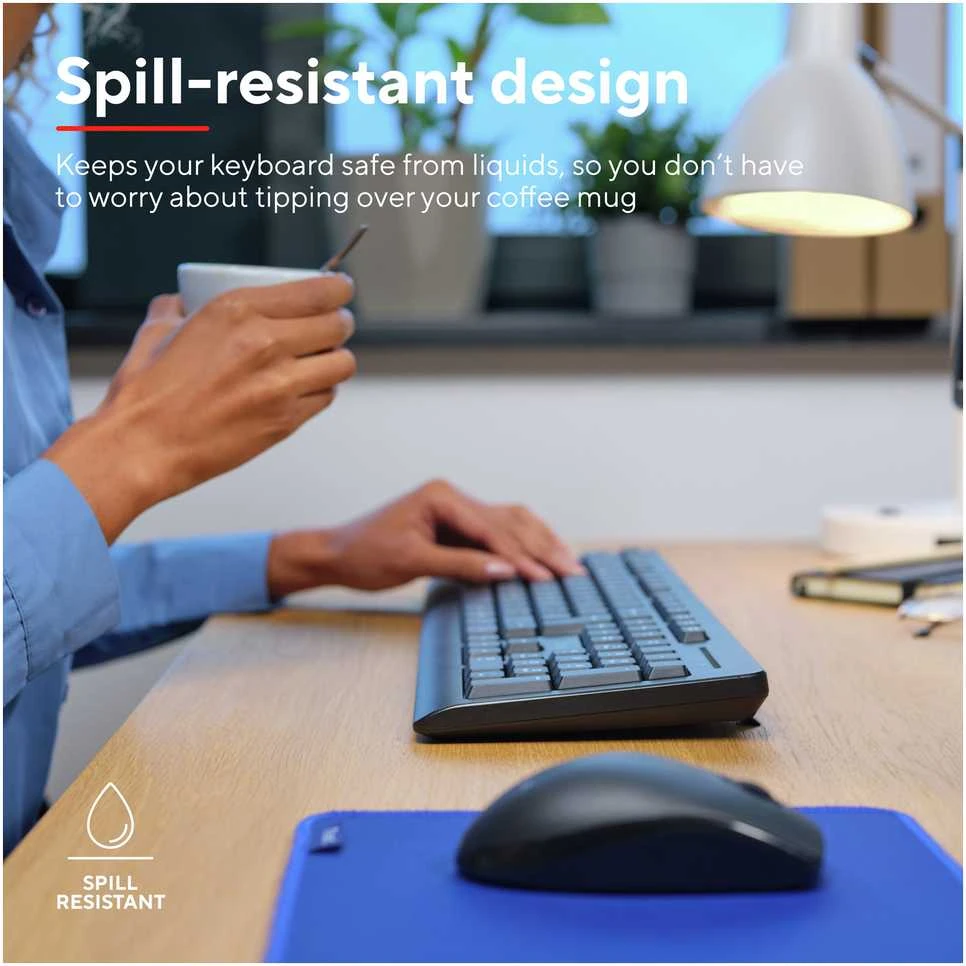 Klaviatūra ir pelė Kit Trust Primo Wireless Desktopset DE