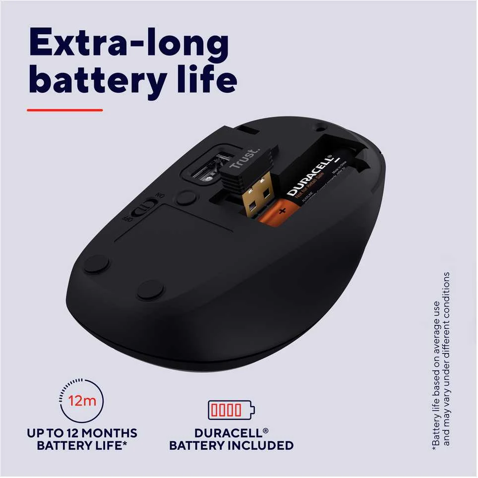 Fusion Accessories YVI+ MULTI-DEVICE belaidė Pelė - Juodas