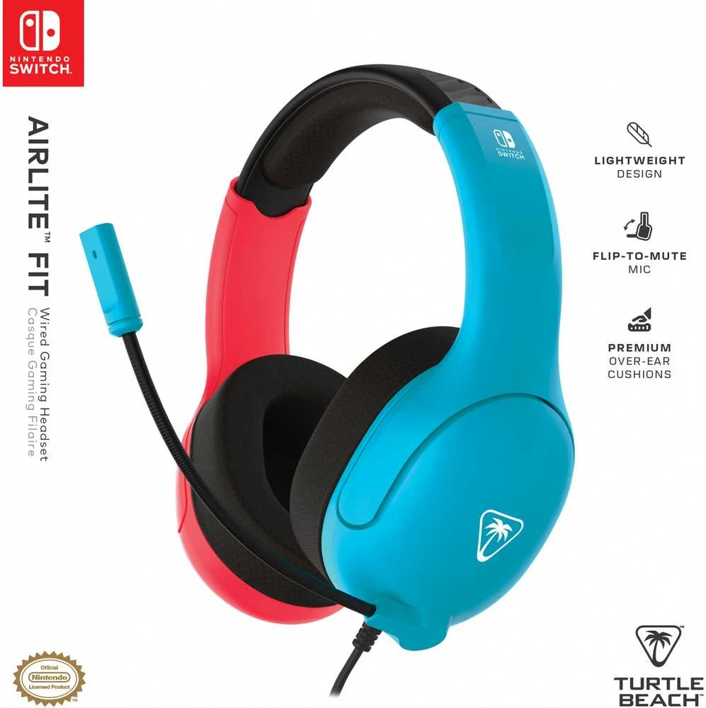 Ausinės Mėlyna Turtle Beach Airlite Fit Neon Mėlyna&Raudona