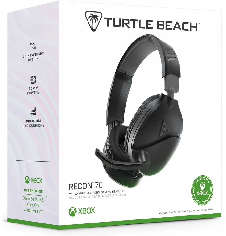 Turtle Beach Recon 70 (juodos) laidinės ausinės | 3.5mm |XBOX